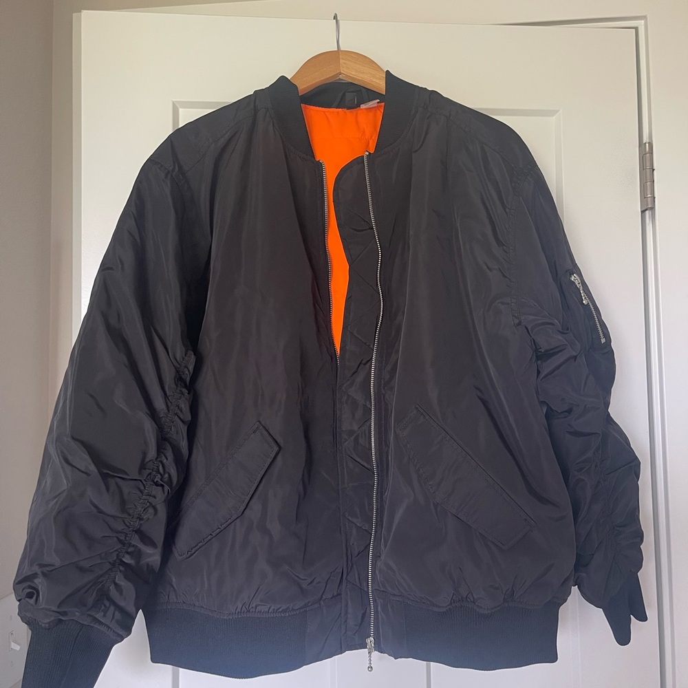 H&M Black Bomber Jacket